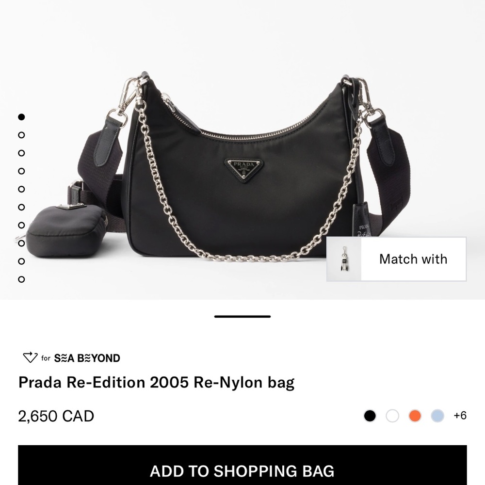 Prada re-edition 2005 nylon bag